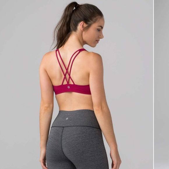 Lululemon - Free To Be Bra - Berry Rumble - Size 4 - Well Loved - Picture 1 of 9